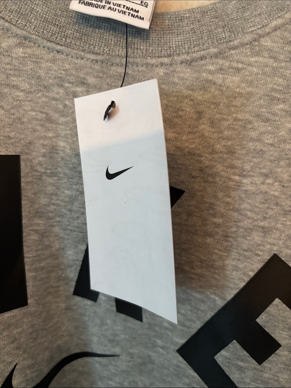 Nike Gray 'Soccer' Crewneck Sweatshirt nwt - Picture 3 of 5